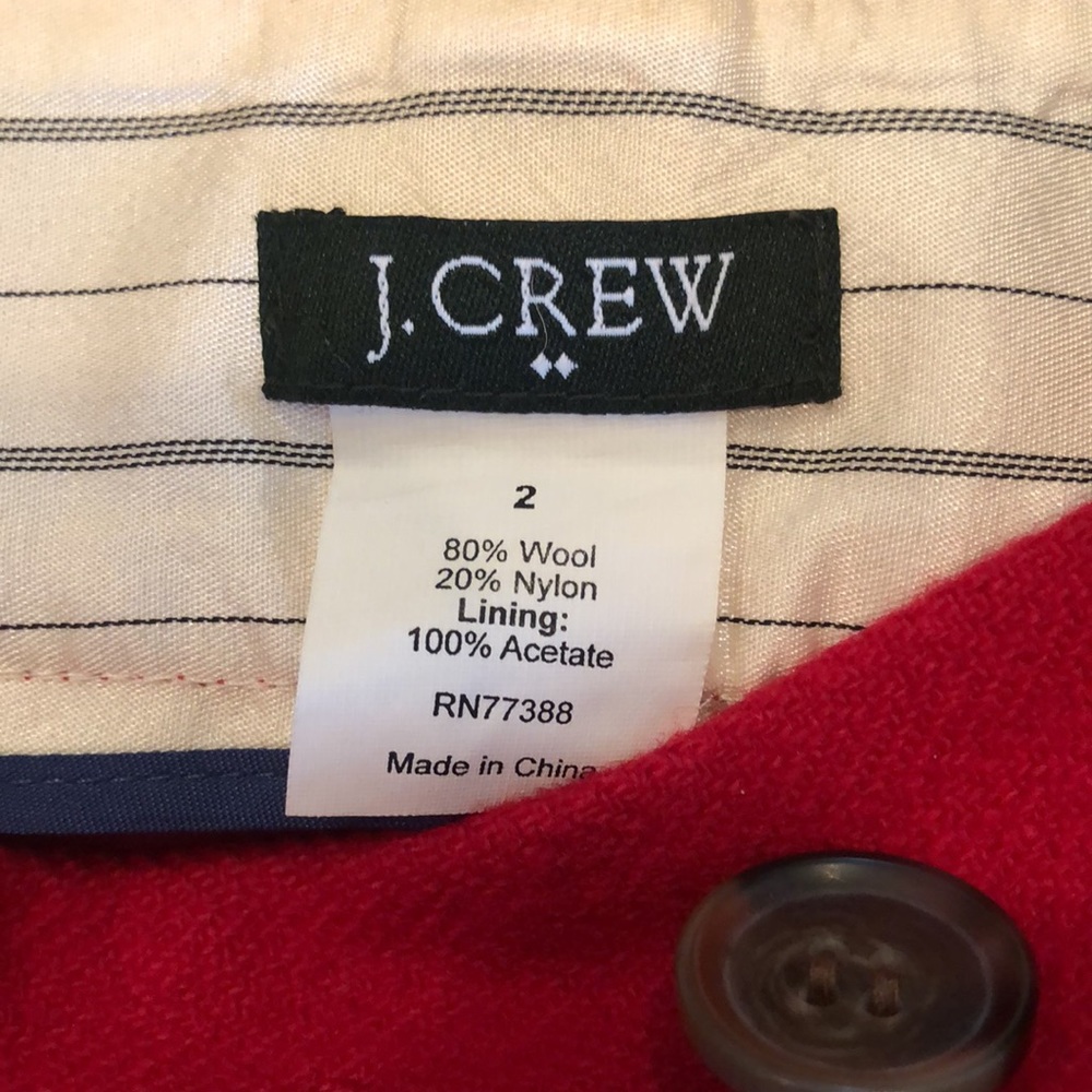 Red J.Crew Skirt - Picture 4 of 4
